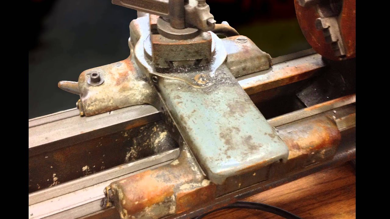 South Bend 9 inch lathe restored with tachometer, DC motor