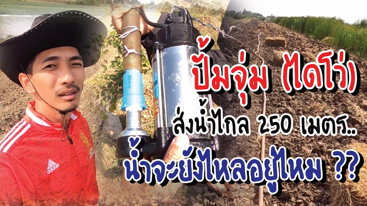 ปั้มจุ่ม+แผงโซล่า350W 1แผง ส่งน้ำไกล 250 เมตร น้ำจะยังไหลอยู่ไหม ??   // luckybox ระบบน้ำการเกษตร