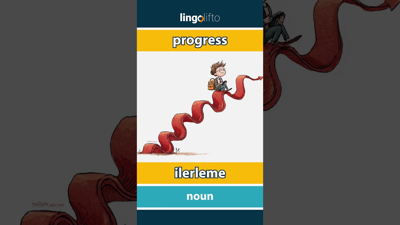 🇬🇧🇹🇷 progress - ilerleme : learn English : İngilizce &ouml;ğrenelim : vocabulary builder