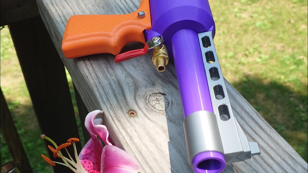 Hand cannon v1 3d printed 