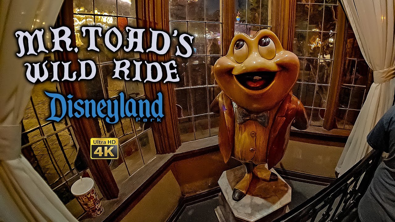 Mr  Toad's Wild Ride On Ride Low Light 4K POV Disneyland 2024 06 13