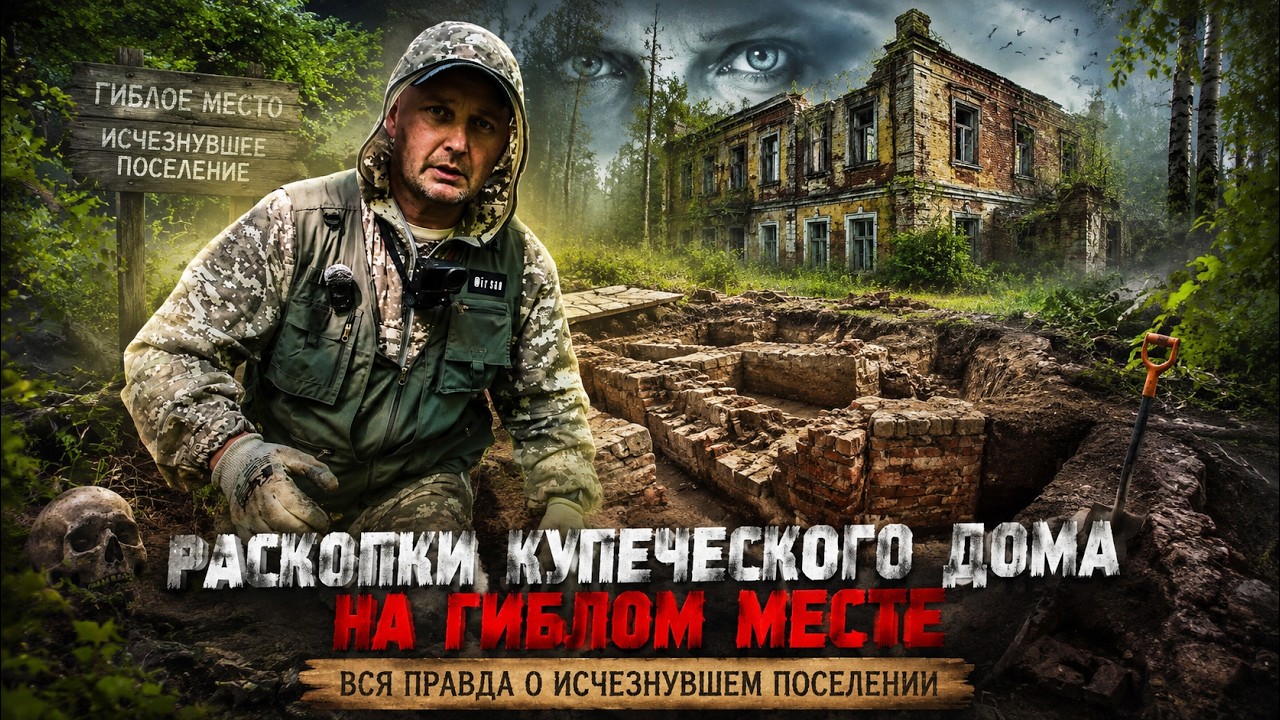 ГИБЛОЕ МЕСТО ИСЧЕЗНУВШЕГО ПОСЕЛЕНИЯ | Исследование старого фундамента