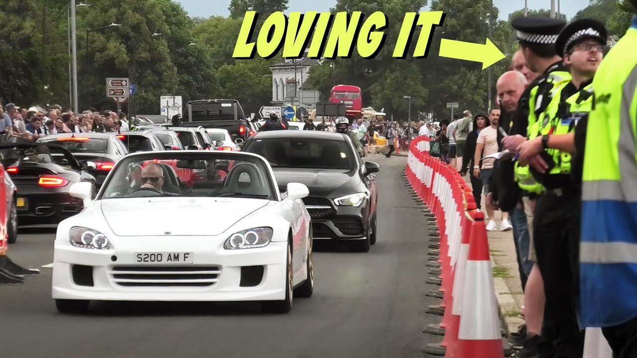 Police LOVED Watching Cars SEND IT out of Car Show!