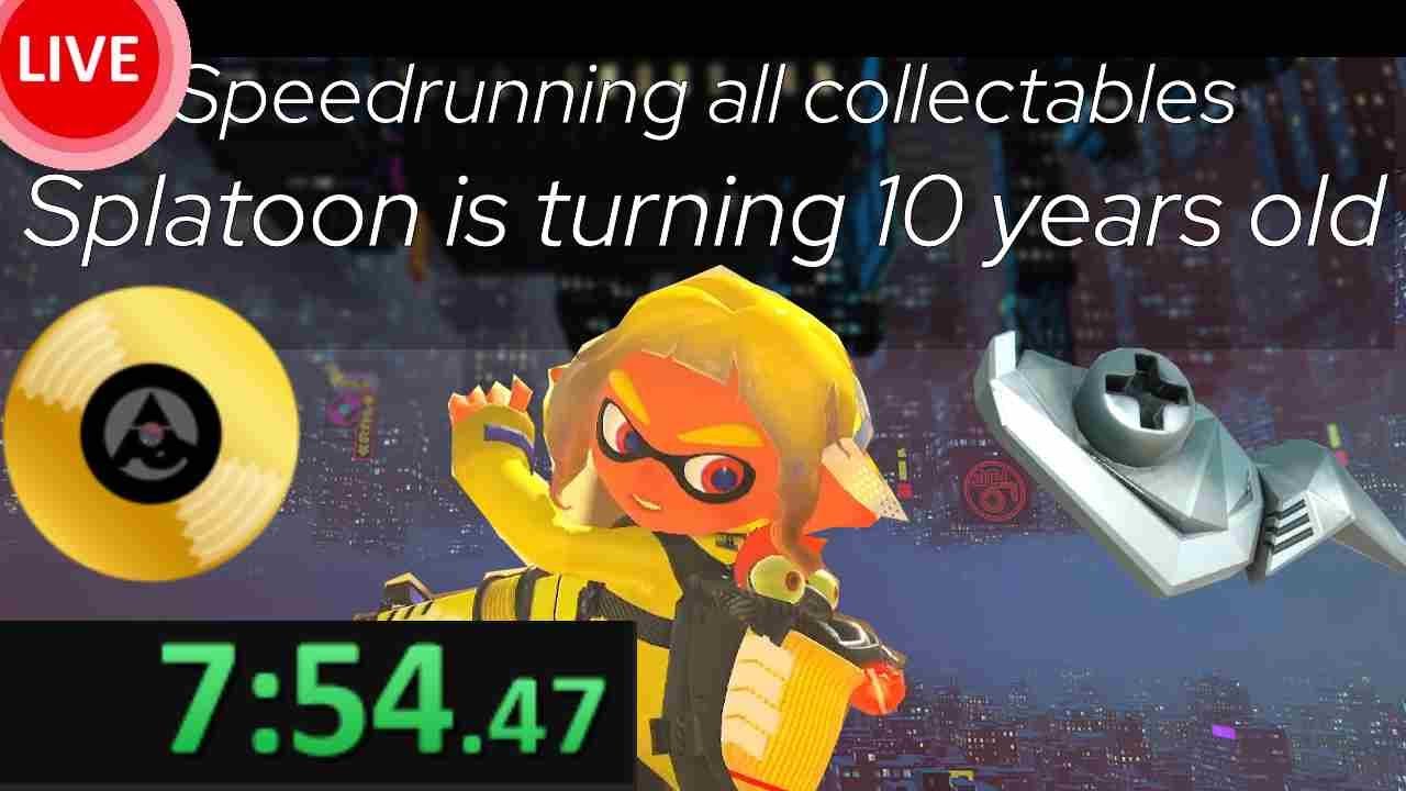 Splatoon 3 Speedrun - 10 year anniversary main board marathon