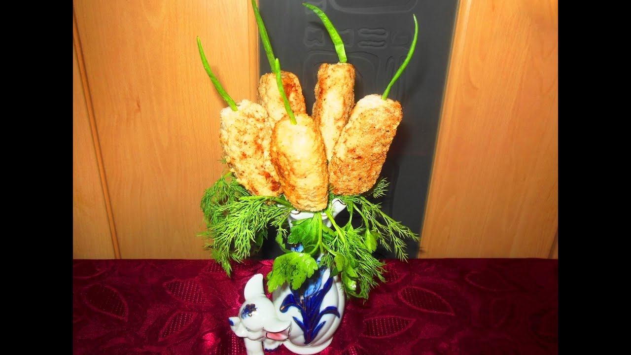 Котлеты с Грибной Начинкой, Котлеты-Камыши