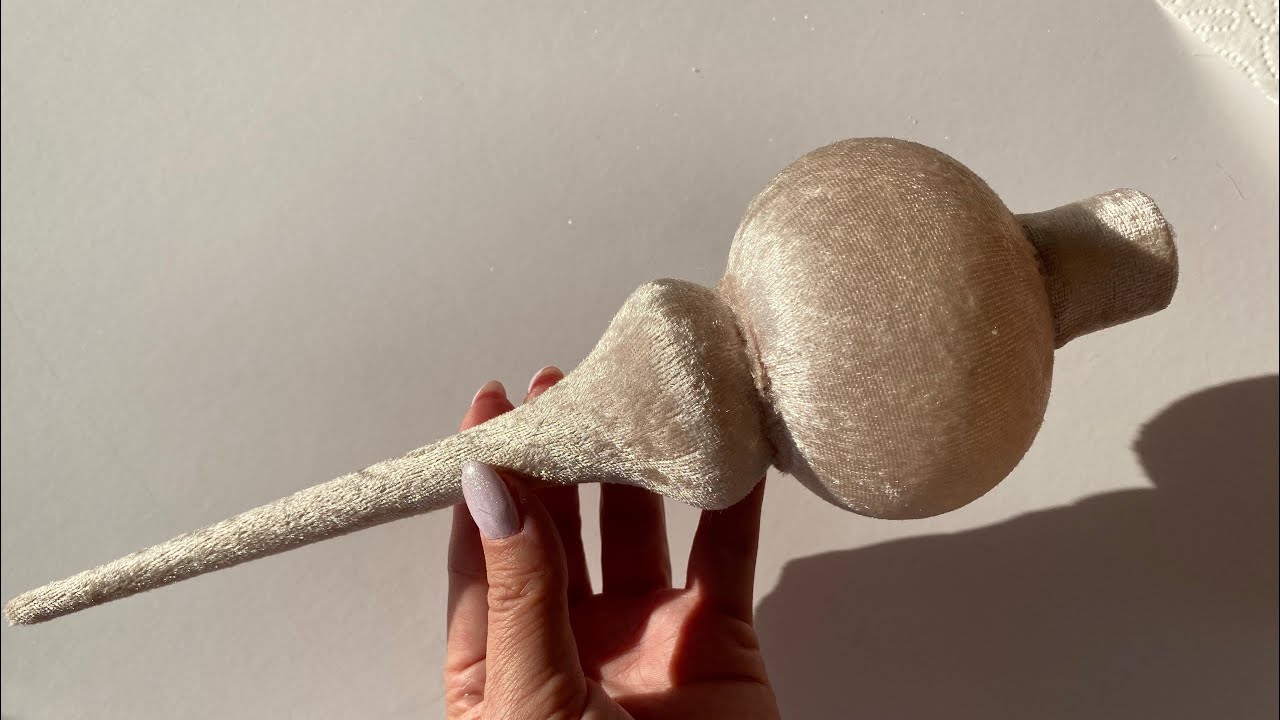 Как обтянуть верхушку бархатом? 🎄. Christmas decoration.