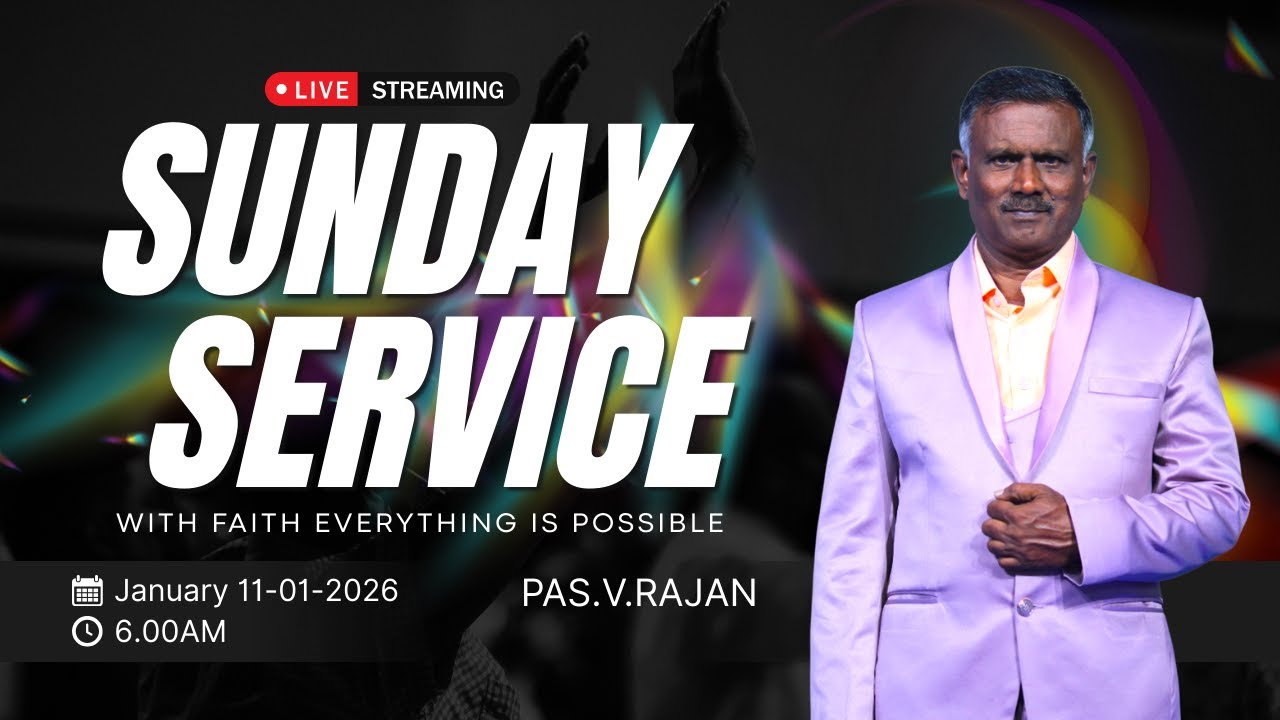 🔴 LIVE NOW PROMISE WORD SERVICE - 1  (01.02.26) PAS.V.RAJAN | ACC CHURCH