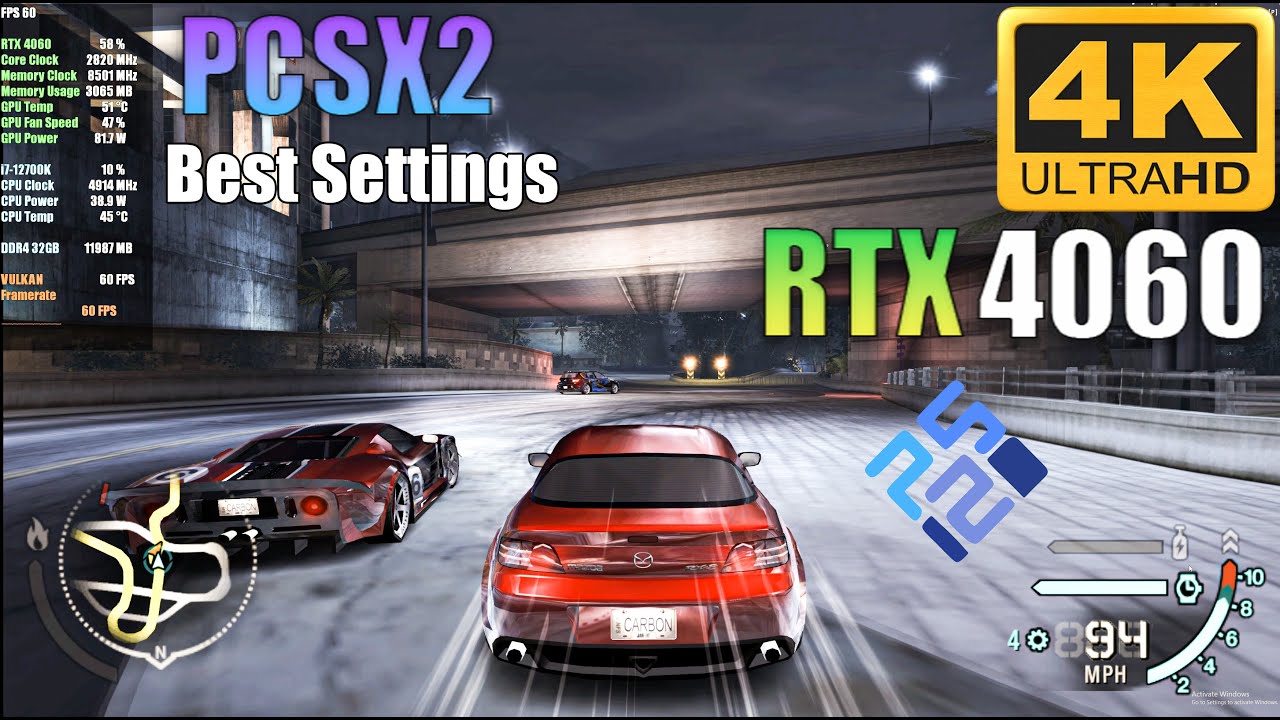 Need for Speed - Carbon I PCSX2 Emulator | Best settings | PS2 Emulator (4K 60Fps )