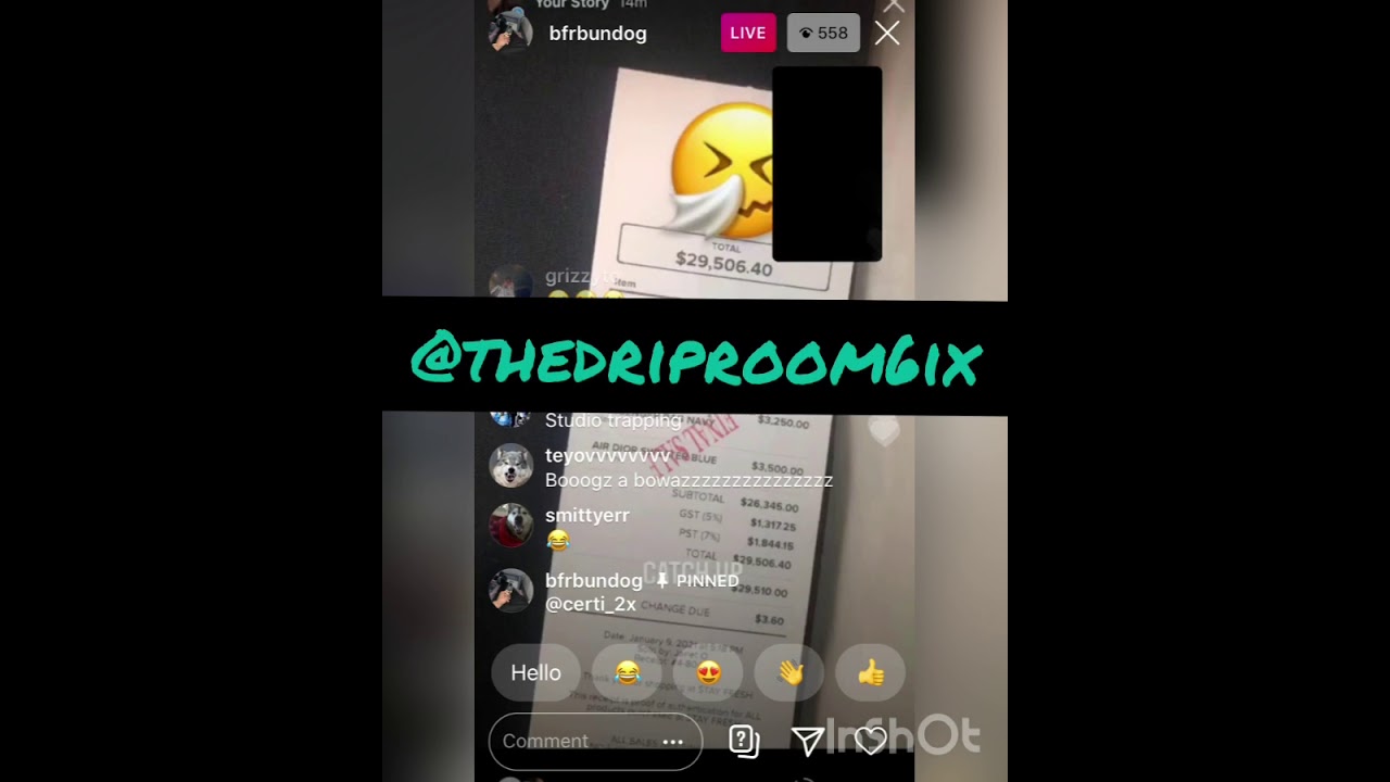 BFRBUNDOG - FIRST IG LIVE