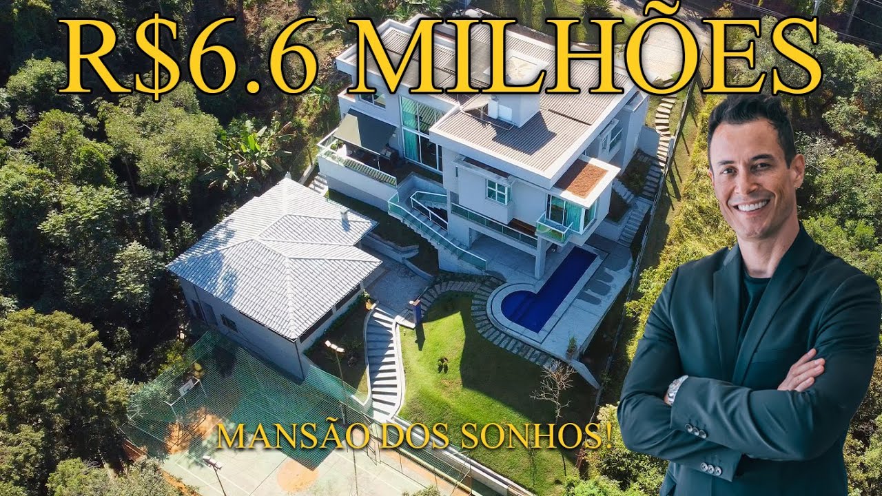 MANSÃO INÉDITA! Luxo Absurdo, Vista Surreal, bosque particular! A venda por R$6.600.000,00
