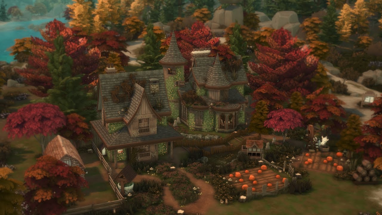 Autumnal Haunted Farm ~Copperdale~ (The Sims 4 SpeedBuild: No CC)