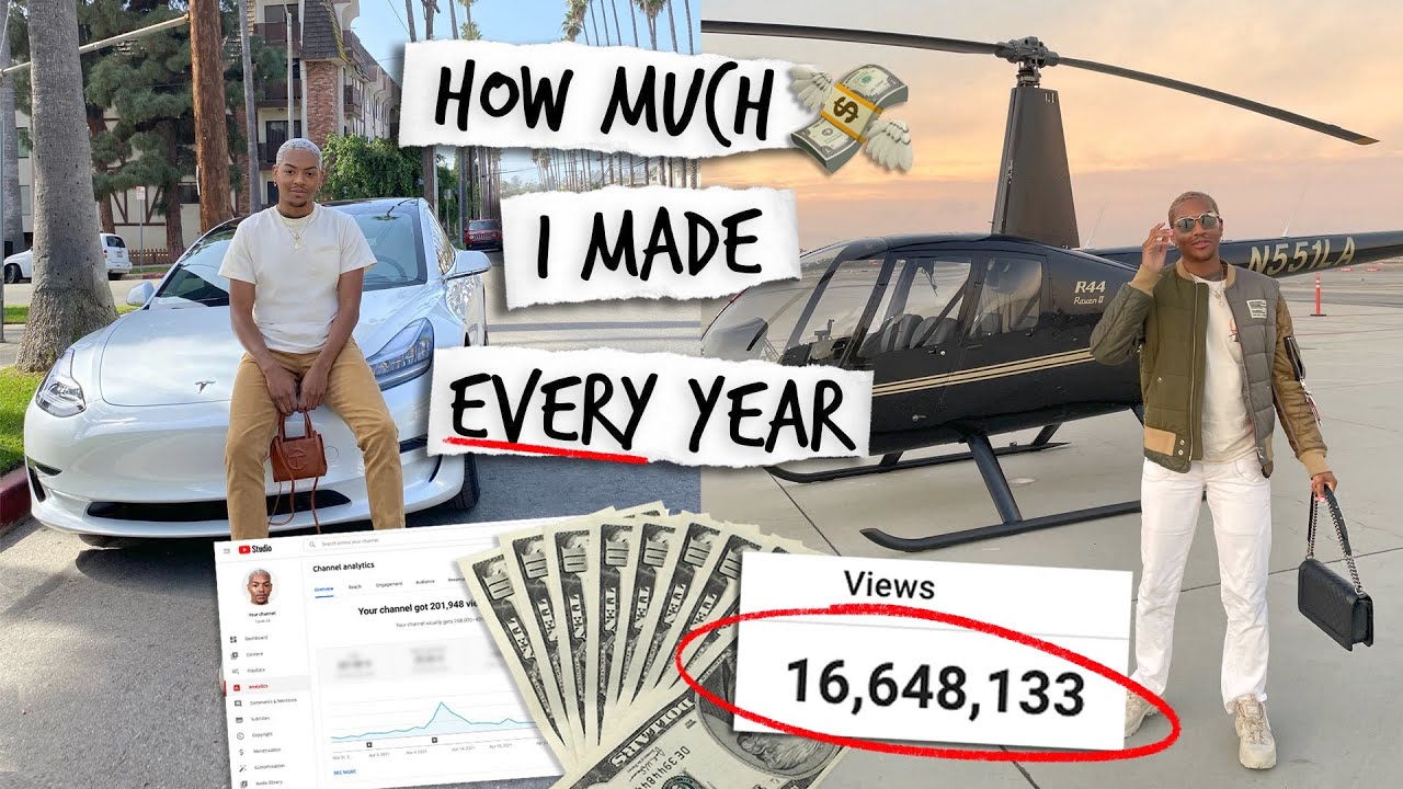 how much MONEY I made on Youtube in 6 years! is it worth it? | Tarek Ali