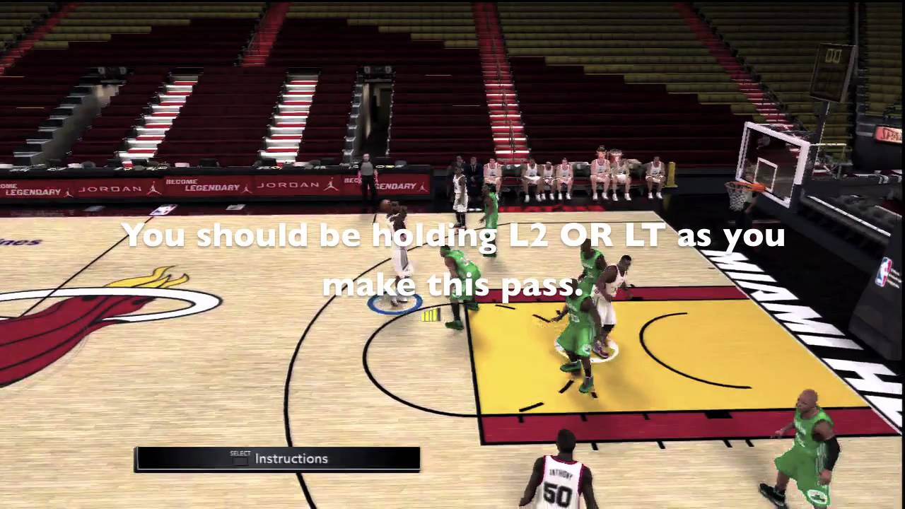 NBA 2K11 - How to do an Alley Oop in NBA 2K11 / PS3, XBOX 360