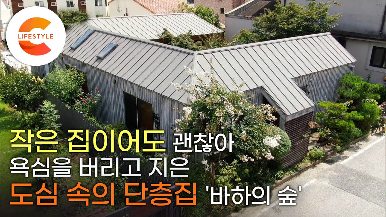 2층집 대신 단층집을 지은 이유. ‘작은 집이어도 괜찮아’ 욕심을 버리고 용기를 낸 부부가 도심 속에 지은 집 ‘바하의 숲’