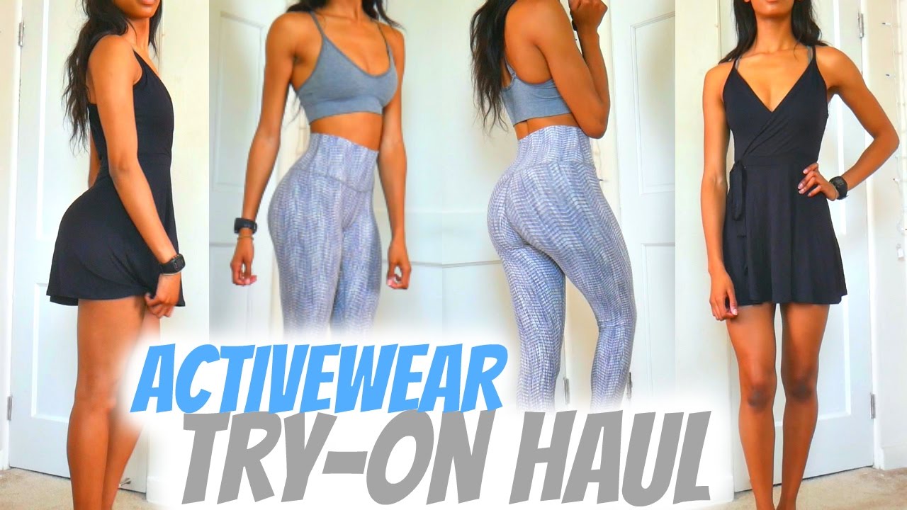 FITNESS CLOTHING TRY-ON HAUL 2017 | Lululemon, Adidas, Marshalls, etc. • Lawenwoss