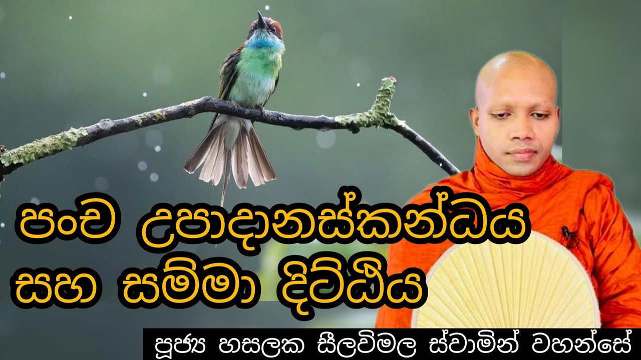 පංච උපාදානස්කන්ධය සහ සම්මා දිට්ඨිය #123 REV HASALAKA SEELAWIMALA THERO