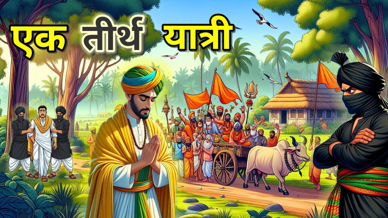 🔴 एक तीर्थ यात्री । Hindi Moral Story । kahani | bed time story । cartoon story। कहानी