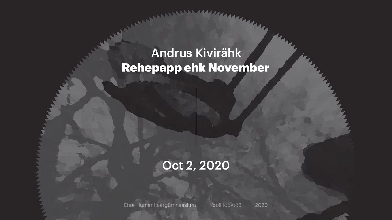 Andrus Kivir&auml;hk &mdash; Rehepapp ehk November &mdash; 14 pt.