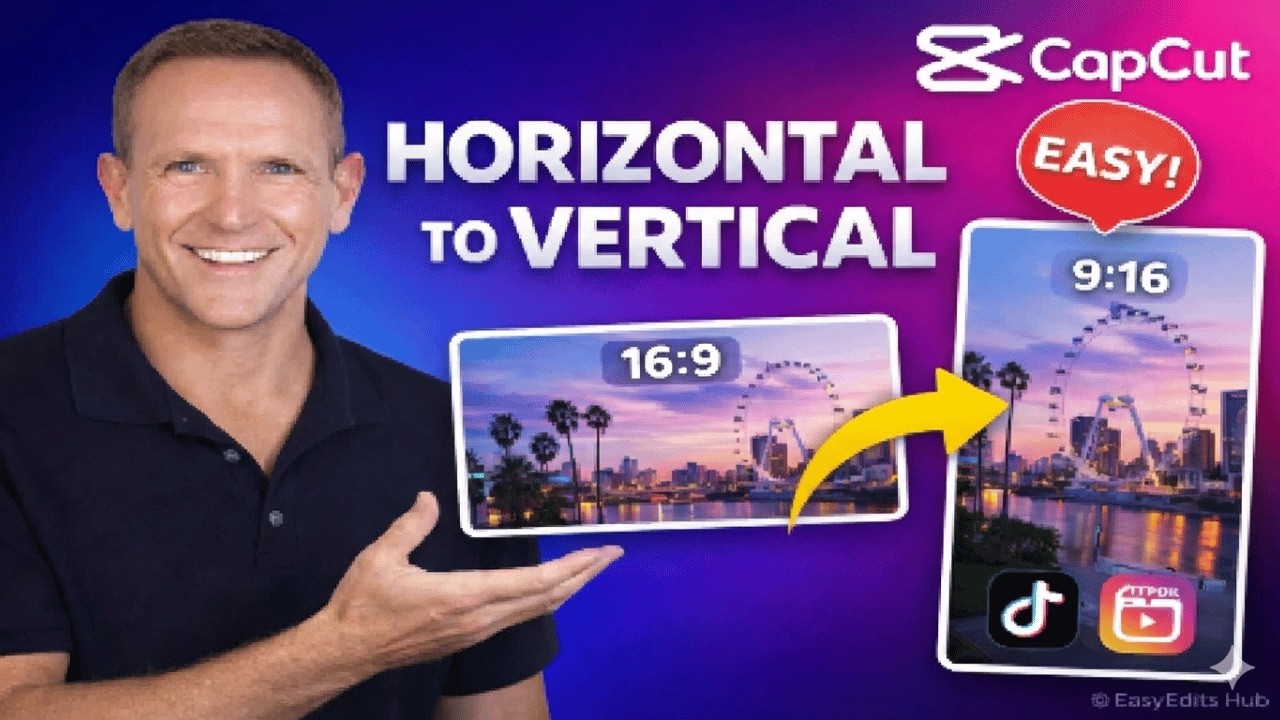 How to Convert Horizontal Video to Vertical in CapCut (For TikTok & Reels!)