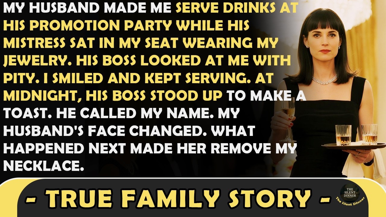 Мой муж заставил меня подавать напитки, пока его любовница сидела на моем месте, надев мои украше...