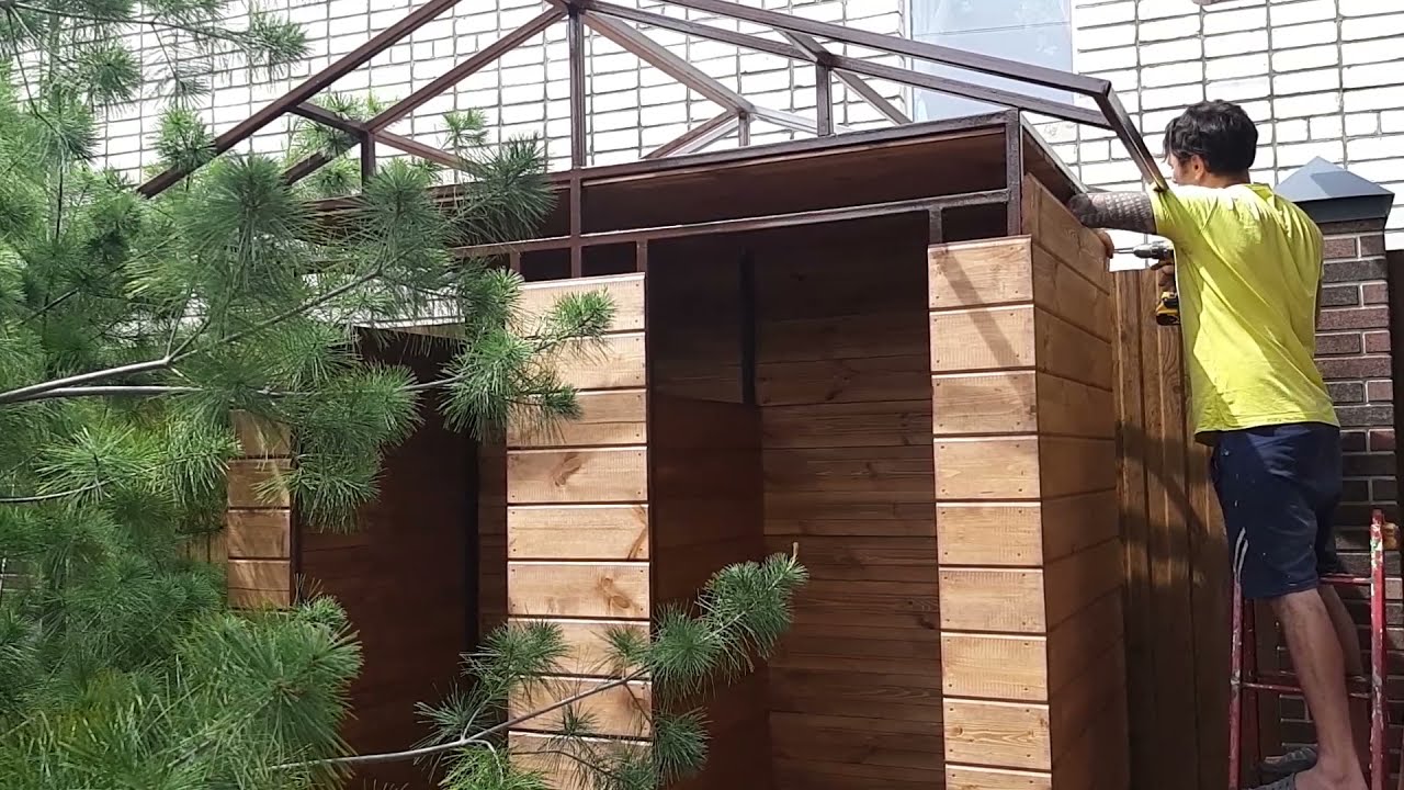 УЛИЧНЫЙ ТУАЛЕТ со смывом и  летним душем