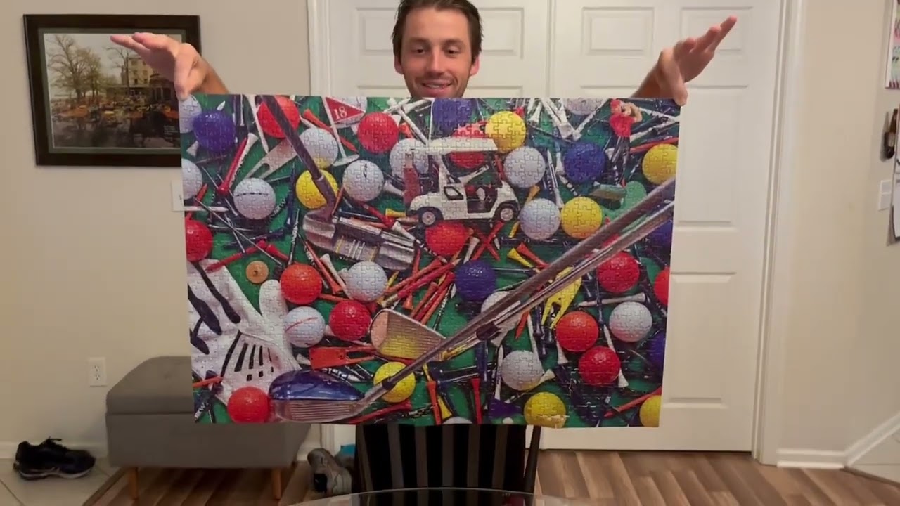 Parachute Puzzles Golfing a Caddy's Mess 1000 Puzzle Pickup Challenge