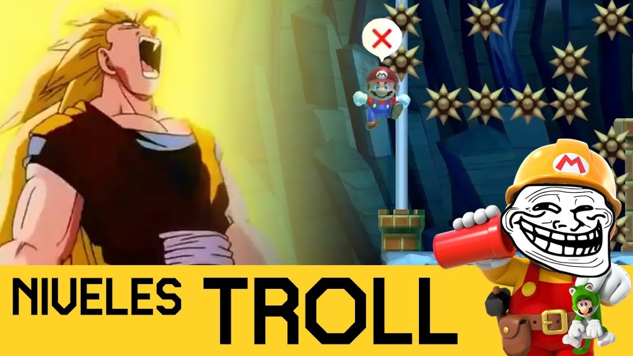 HACER TODO BIEN Y FALLAR AL FINAL 😡 - NIVELES TROLL #5  | Super Mario Maker 2 - ZetaSSJ