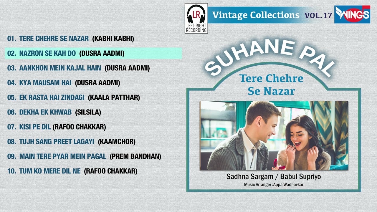Suhane Pal Vol 17 | Left Right songs| Sadhana Sargam Babul Supriyo | सुहाने पल |@WingsMusic