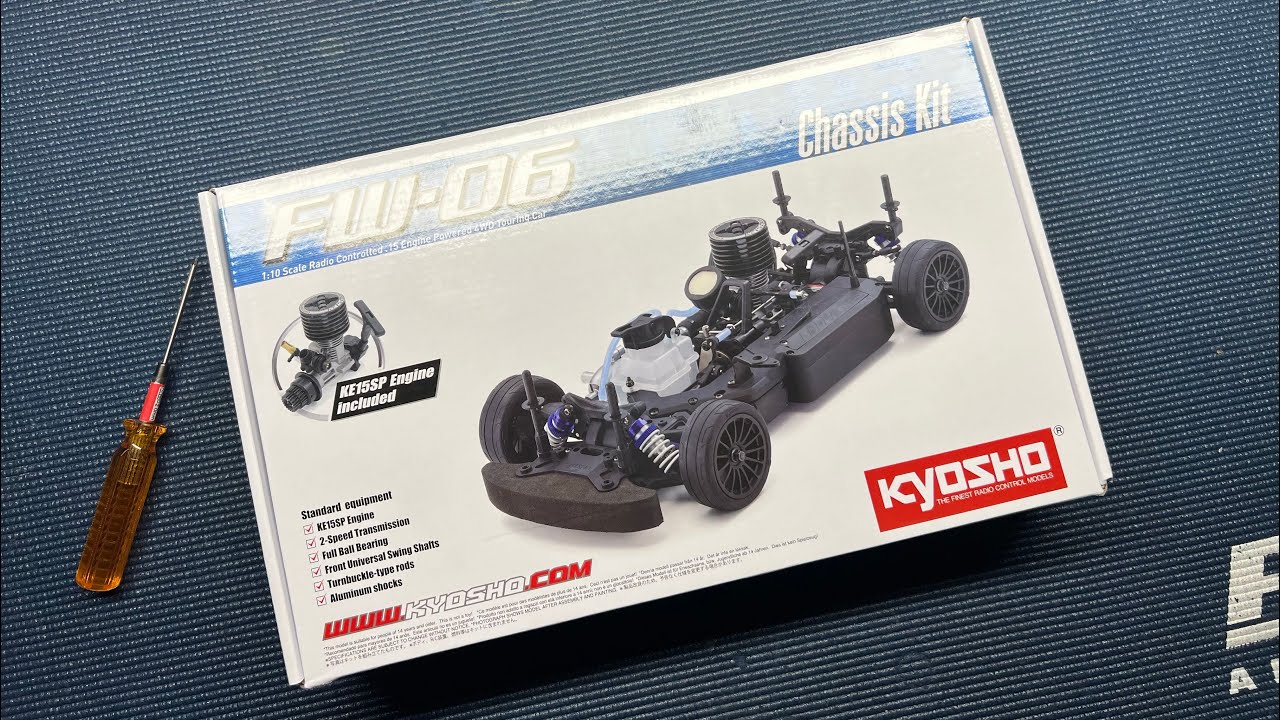 Kyosho FW-06 nitro touring car kit Unboxing
