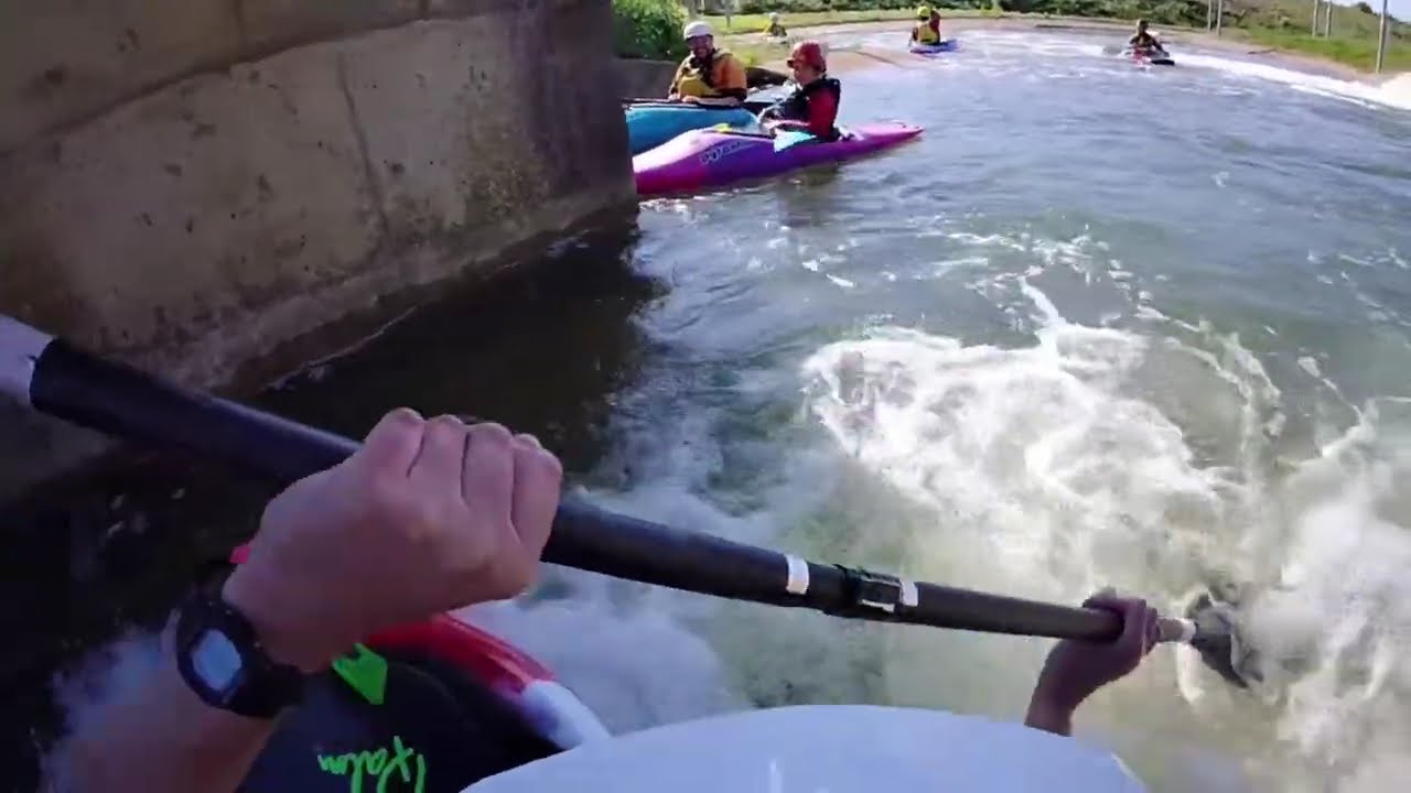 Northampton Active in a playboat #whitewater #kayaking