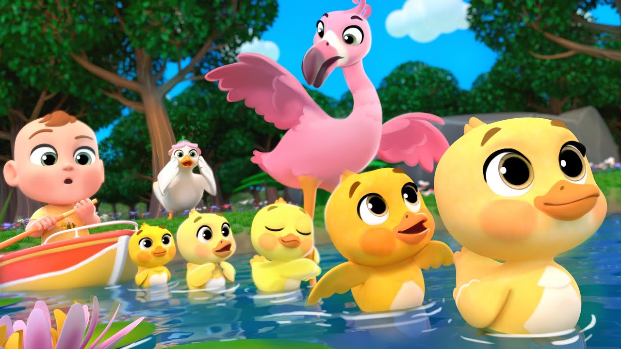 Cinco Patitos (Aprende los Nombres de Aves) + M&aacute;s Lalafun Canciones Infantiles y M&uacute;sica para Chicos