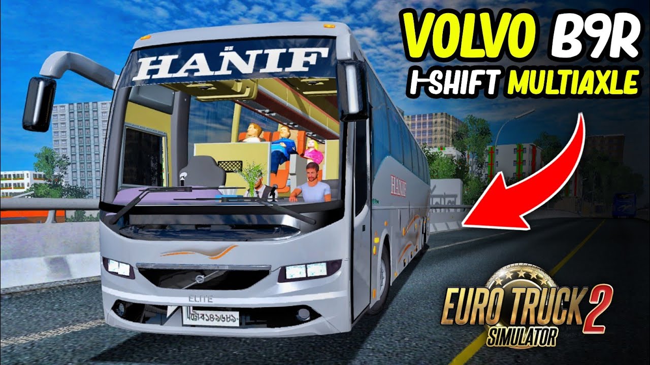 Volvo B9r i-Shift Multiaxle Bus Mod For Euro Truck Simulator 2 1.36 || ETS2 Bus Mod ||