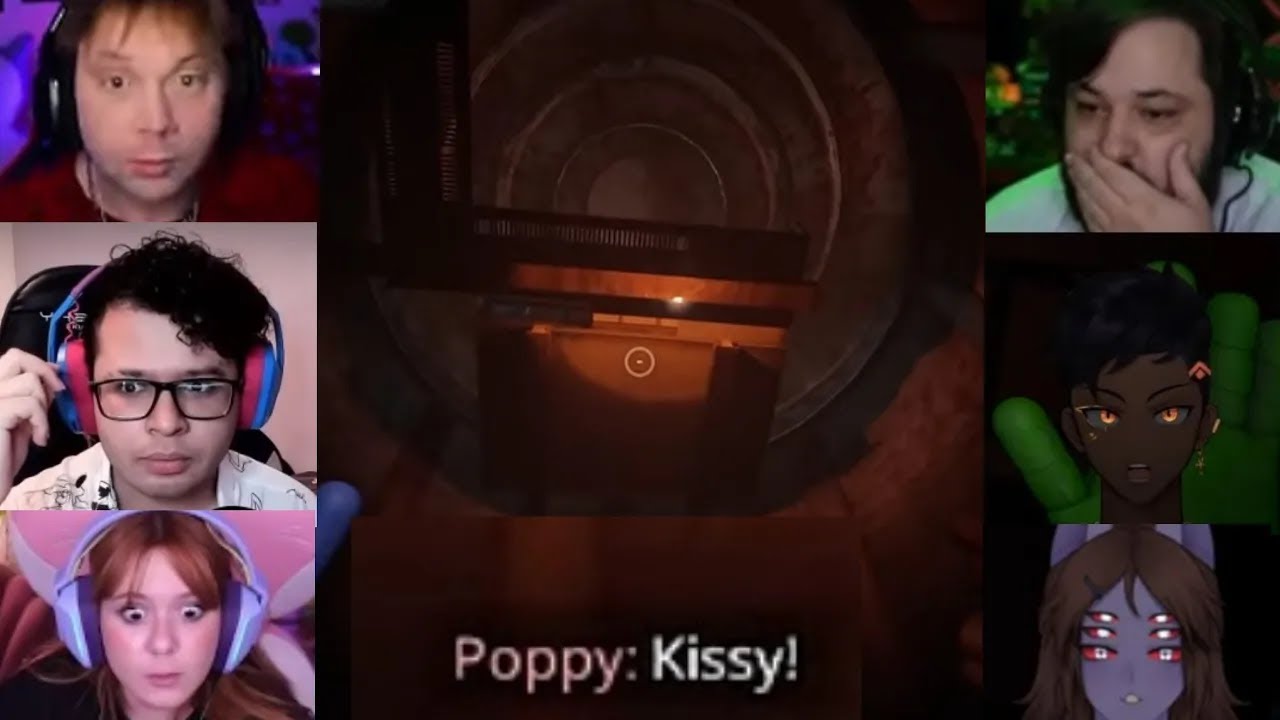 YOUTUBERS REAGINDO A KISSY MISSY SENDO ATACADA NO FINAL DE POPPY PLAYTIME CHAPTER 3