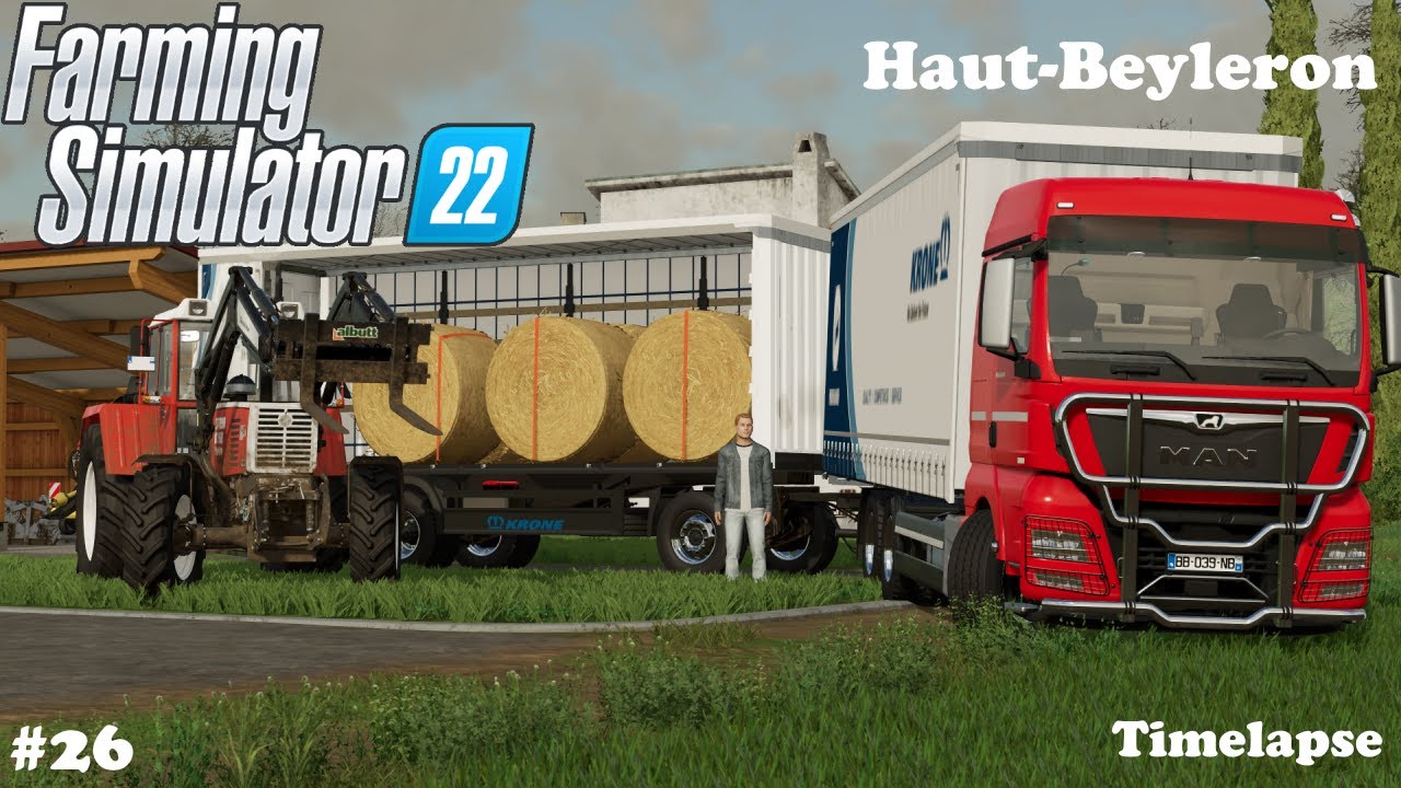 Rolling, selling CANOLA, WHEAT and STRAW - Haut-Beyleron - Timelapse #26 - FS22
