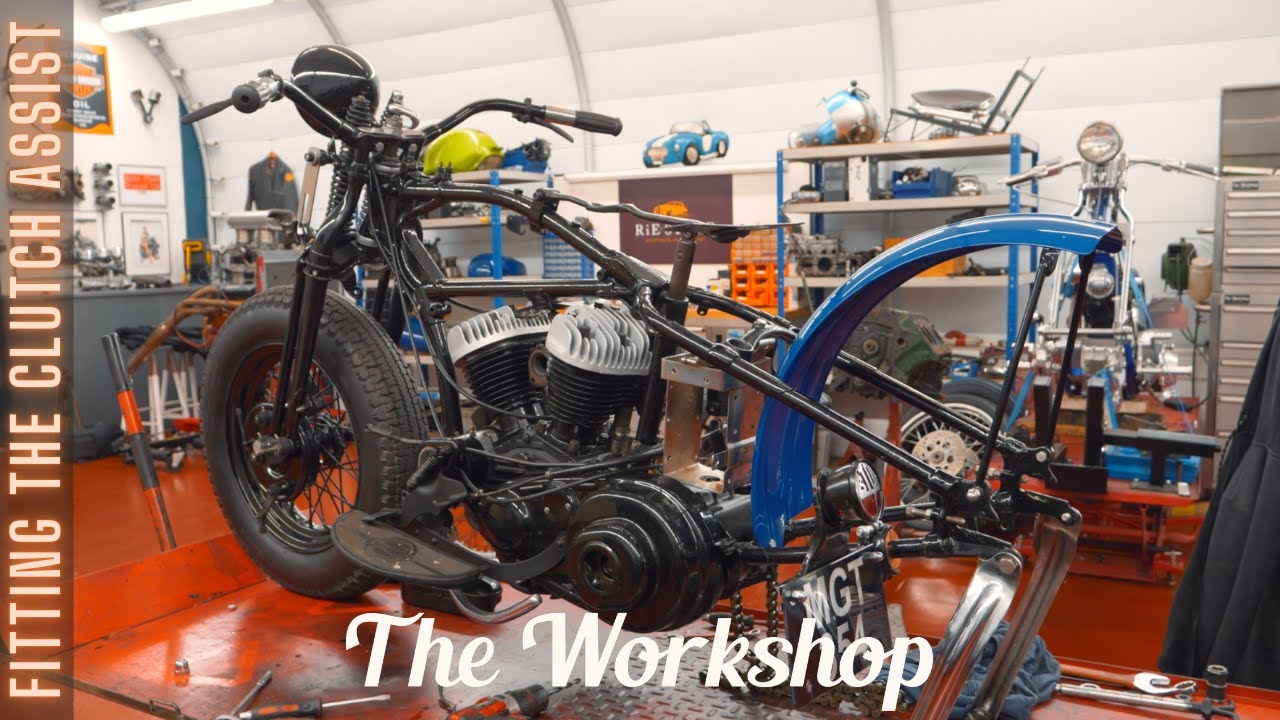 How to fit the hand clutch (CLUTCH ASSIST) - Harley Davidson WLC / ep226