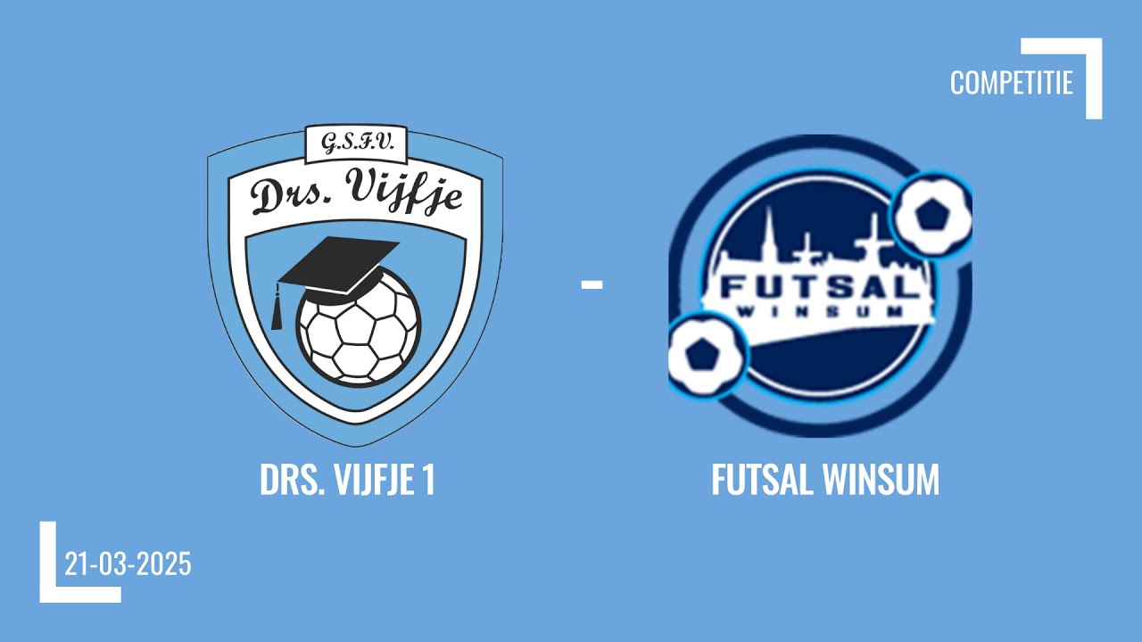 Drs. Vijfje 1 - Futsal Winsum 1 (21-03-2025)