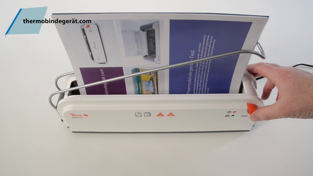 Test des Peach PB200-70 Thermobindegeräts