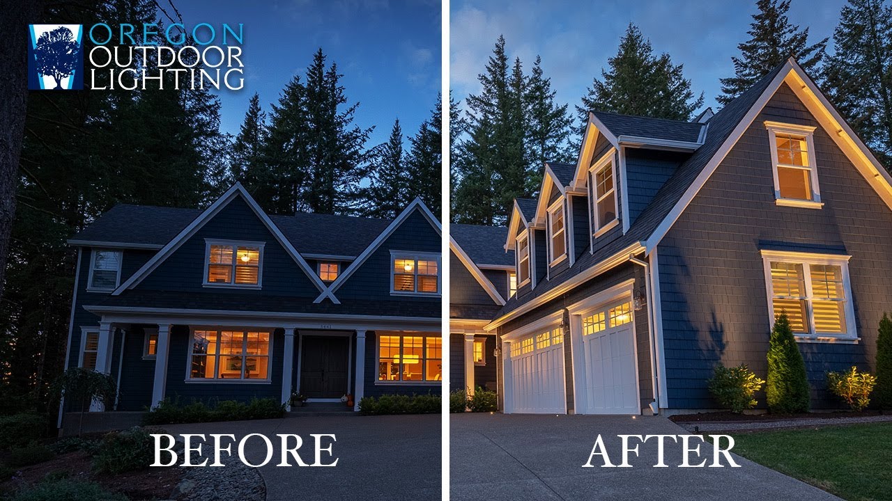 Outdoor Lighting Walkthrough on Classic NorthWest Home | Oregon Outdoor Lighting