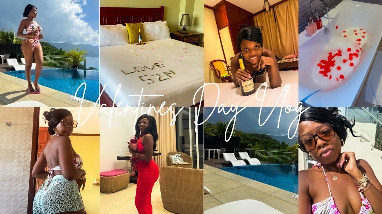 VALENTINE’S DAY GETAWAY VLOG 💕 | Luxury Hotel, Champagne, Poolside Vibes, roses + Content Filming