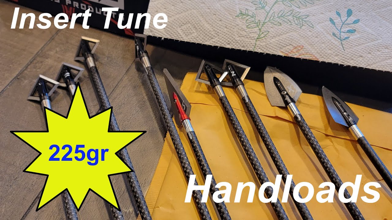 Sirius Archery Apollo Arrow Build - Ethics Archery 225gr Handload - Insert Tuning