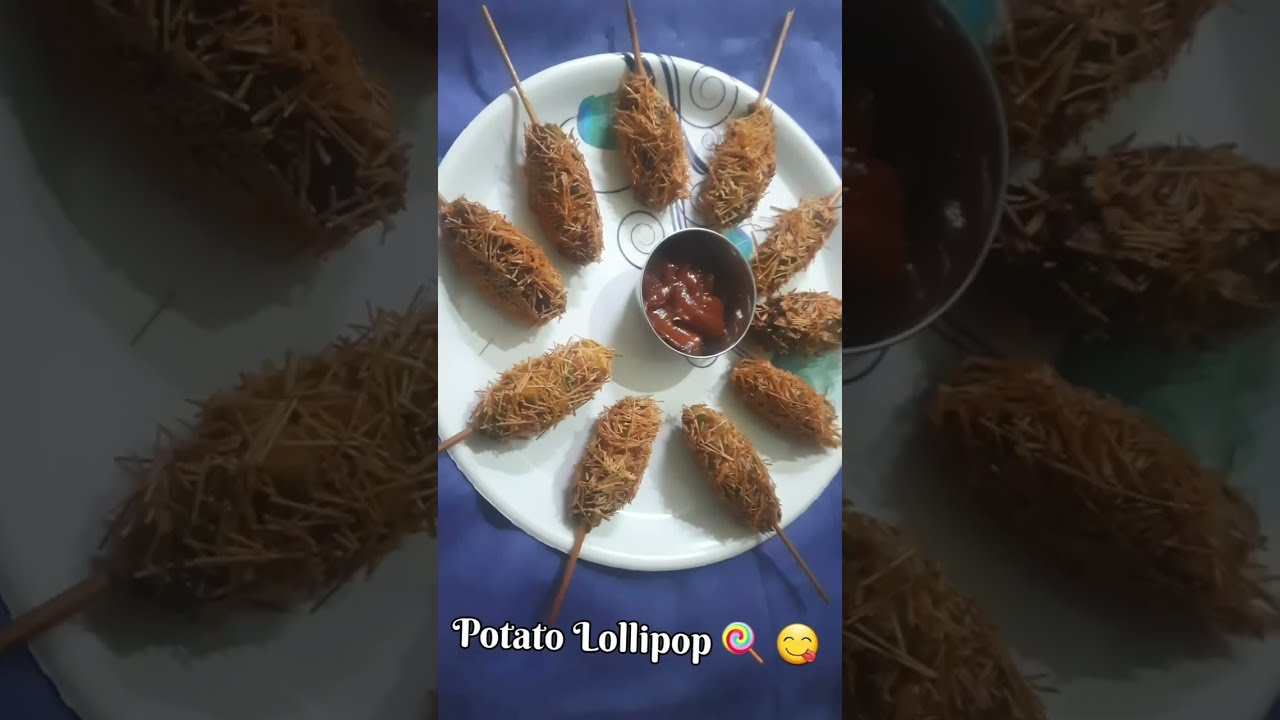 Potato Lollipop 🍭 😋 #food #recipe #snakes #cookingchannel #cookingvideo #loved #likeandsubscribe 