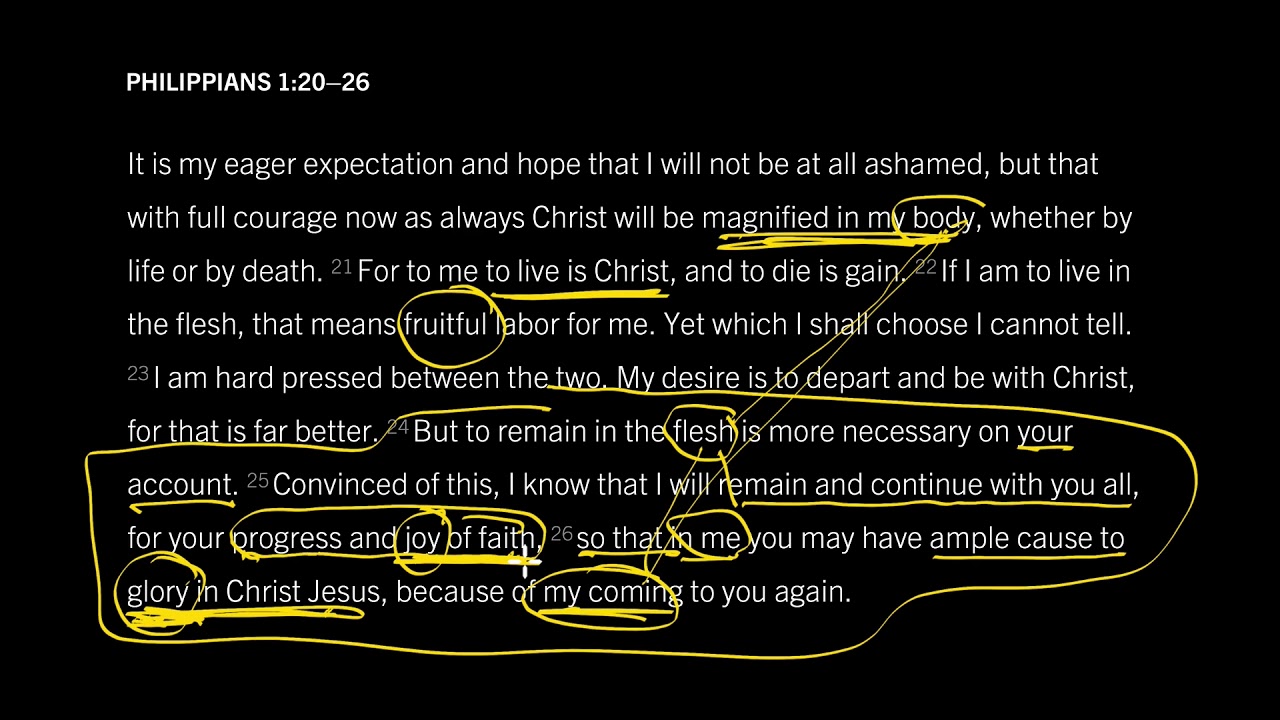 To Live Is Christ: Philippians 1:20&ndash;26, Part 2