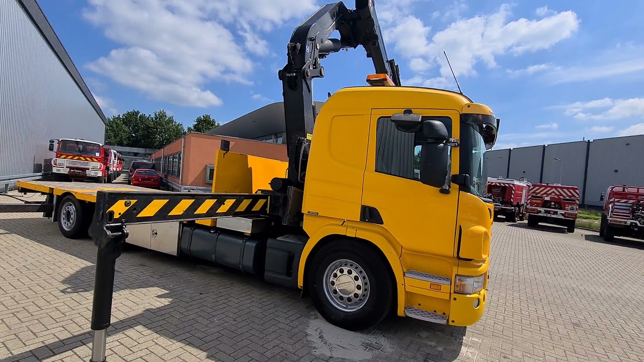 Top Trucks 4291 Scania P 340 LB6x2 - Effer 37TM Kraan, Crane, Kran - Stuuras