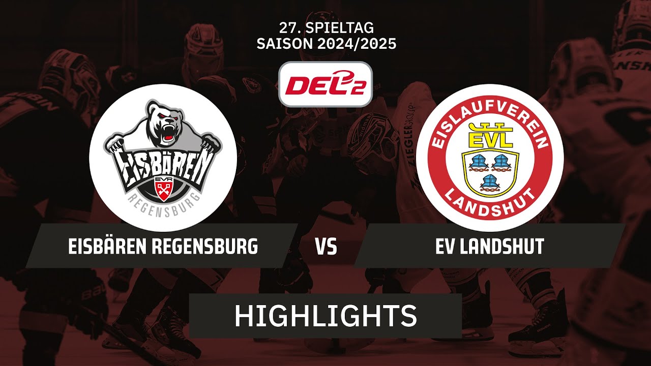 DEL2: Eisbären Regensburg vs. EV Landshut I Highlights - 27. Spieltag | SDTV Eishockey