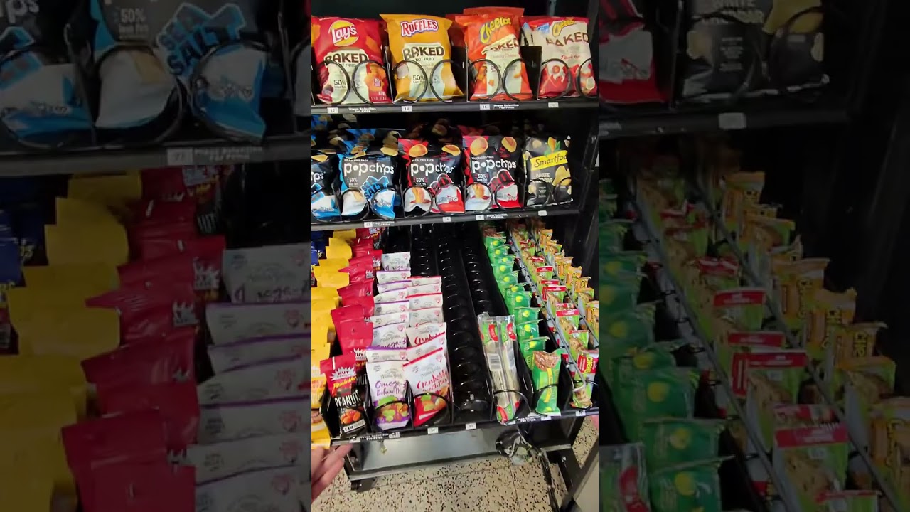 Healthy Combo Vending Machine Restock | Snacks & Drinks Refill