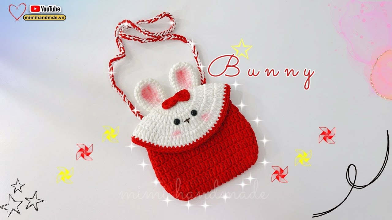 Crocet Bunny Túi Lì Xì 🐰🧧 Móc Túi Nơ Thỏ Siêu Xinh | Mimi Handmade