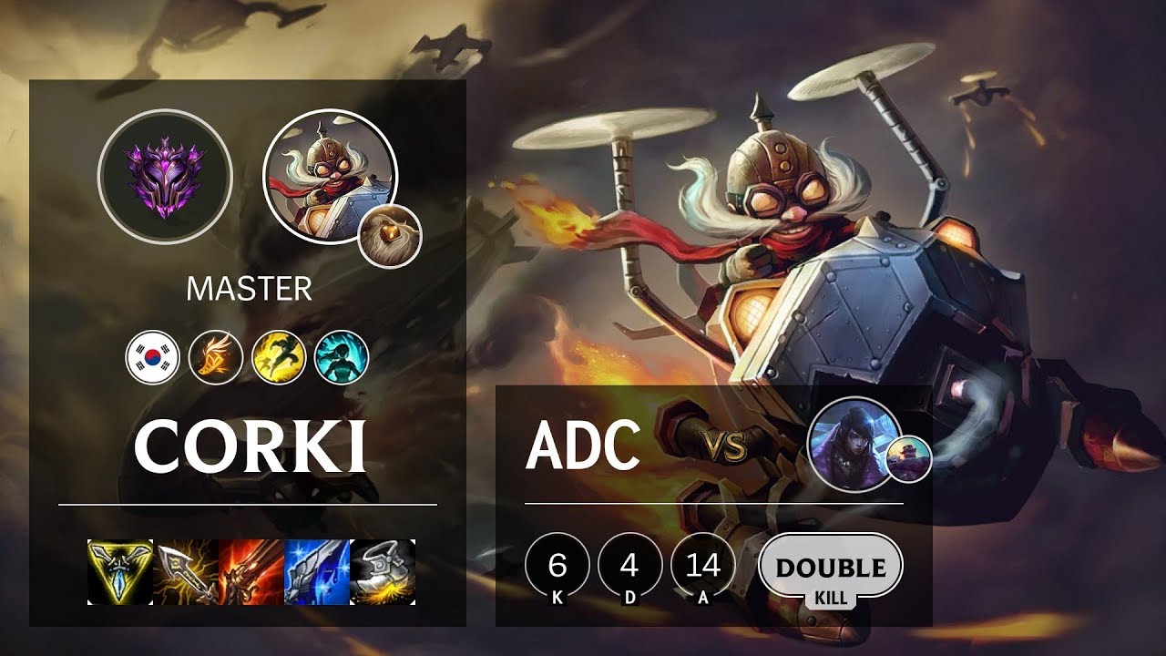 Corki ADC vs Aphelios - KR Master Patch 10.8