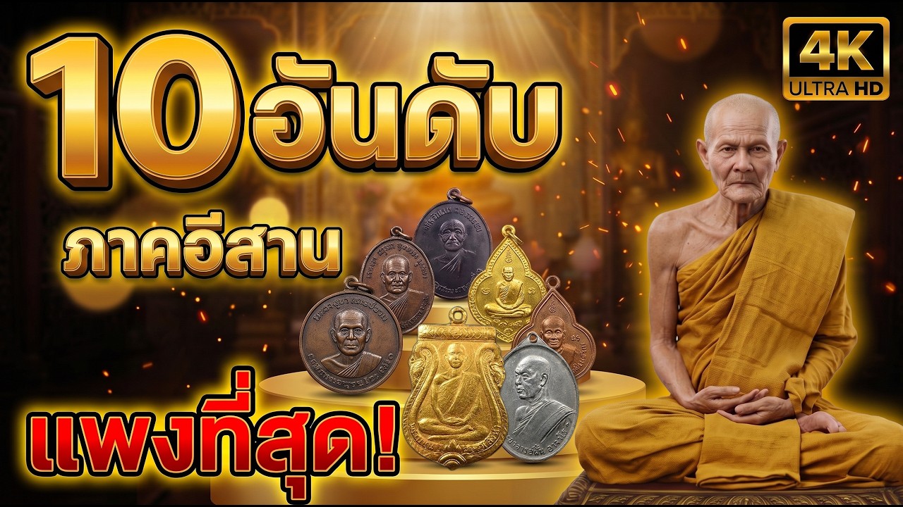 10อันดับ พระเกจิแดนอีสาน  ราคาแพงที่สุด รุ่นยอดนิยมที่สุด  หายากมากที่สุด ล่าสุด2568