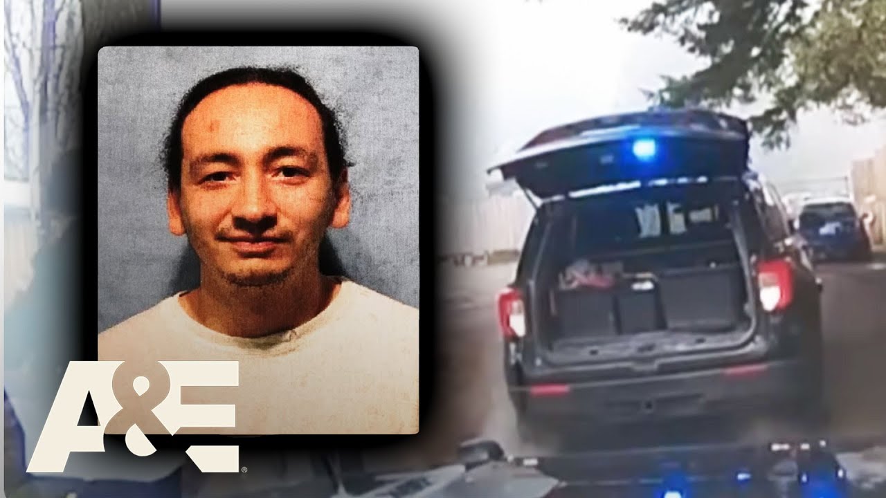Wanted Man Eludes Police, Drives Recklessly & Crashes into Camper | Fugitives Caught on Tape | A&E