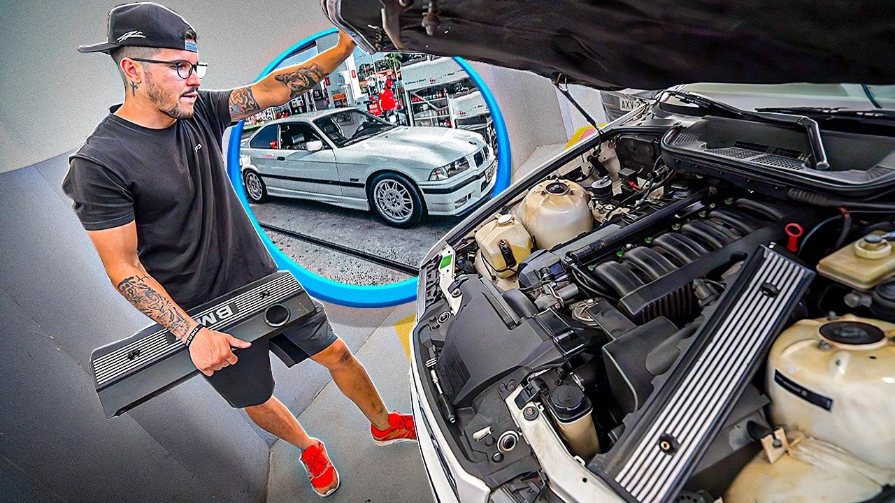 MINHA PRIMEIRA VEZ MEXENDO NA MINHA BMW E36 KIT M
